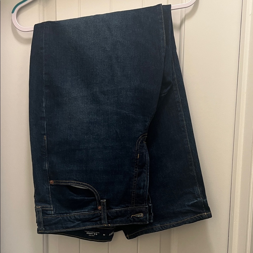 Old Navy Dark Blue Loose Fit Jeans